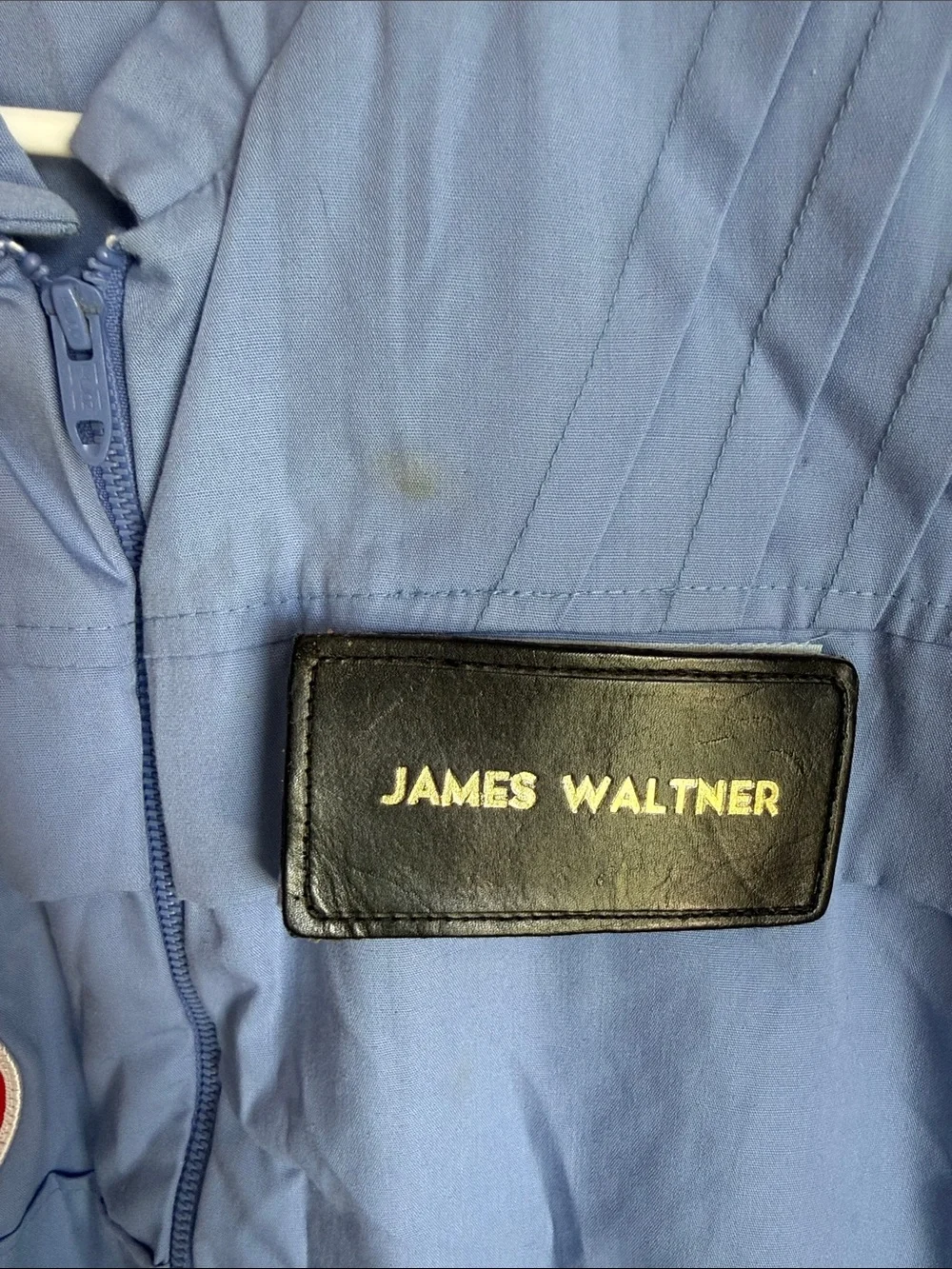 Vintage KCSC Patch Blue Flight Jacket with Name Patch